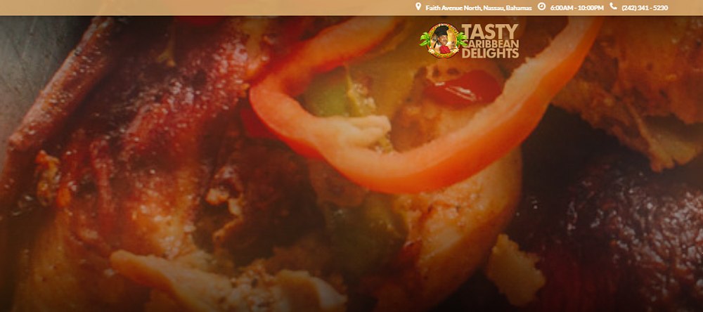 Jerk seasoned chicken with peppers, close up